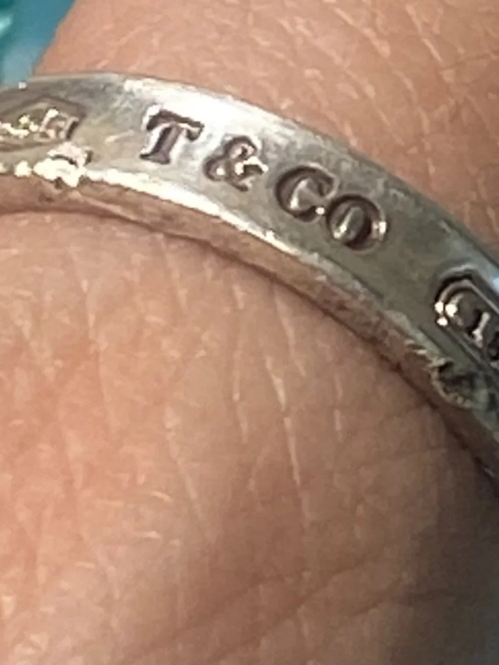 Authentic Tiffany & Co. 1837 Sterling Silver Ring in Silver Tone Size 8 - Picture 3 of 8
